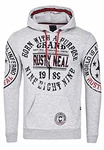 Rusty Neal Kapuzensweatshirt mit Markenprints Grau (078)