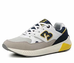 Sneaker Damen Herren Turnschuhe Sportschuhe Laufschuhe Freizeitschuhe Atmungsaktiv Leichte Schuhe(43 EU, A0058-Weiß)