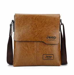 Leder Umhängetasche, Premium Herren Umhängetasche Herren Messenger Bag Handtasche Aktentasche für Arbeit, Geschäftsreise, Reisen (Hellbraun)