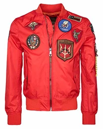 Herren Nylonjacke Mit Flair Beast Red,m