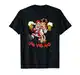 Betrunkener Weihnachtsmann mit Rudolf dem Rentier - Xmas T-Shirt