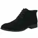 rismart Herren Derby Stiefeletten Klassische Wildleder Kurzschaft Stiefel SN01830(Schwarz,41 EU)