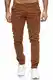 Elara Herren Chino Hose Regular Slim Fit Stretch Chunkyrayan MEL009-Camel-32/32