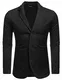 MAXMODA Herren Sakko Grau Jersey Blazer Männer Leichte Jackett Regular Fit Freizeit medium