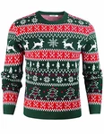 iClosam Herren Weihnachtspullover Türkis/Dunkelgrün/Mischfarben/Grün