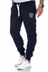 Amaci&Sons Herren Jogginghose Sporthose Sweatpants Jogger Trainingshose 20002 Navyblau 3XL