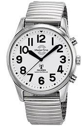 Funk Quarz Sprechende Herren Uhr Analog mit Metall Armband MTGA-10691-61M