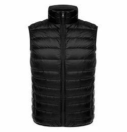 Daunenweste Herren Leicht Leichte Steppweste Herren Weste Daunen Ärmellose Dünne Light Winter Slim Fit Daunenjacken Ärmellos Ultraleichte Daunenmantel Übergröße Down Jacke Übergang Männer Schwarz M