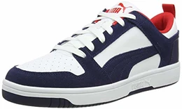 Unisex Rebound Layup Lo SD Sneaker, White-Peacoat-High Risk Red, 42.5 EU