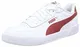 Puma Unisex Caracal Sneaker, White Red Dahlia, 42 EU