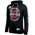 Baxboy Herren Pullover Hoodie Sweatjacke Longsleeve Sweatshirt Jacke Langarm Kapuzenpullover Hoody Sweater (2628) Schwarz/Weiß