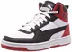 PUMA Unisex Rebound Joy Sneaker, White Black-High Risk Red, 43 EU