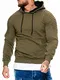 OneRedox Herren Pullover Sweatshirt Longsleeve Langarm Hoodie Modell H-845 Oliv L