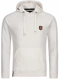 Herren Litcham Sweatshirt mit Kapuze Hoodie Kapuzenpullover für Männer Offwhite M