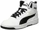 PUMA Unisex Rebound Joy Sneaker, White Black, 43 EU