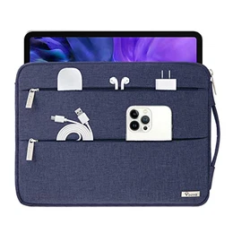 Laptop Hülle 15.6 15,6 16 Zoll Wasserdicht Laptophülle Tablet Tasche mit Handgriff Laptop Sleeve Notebook Case für MacBook Air Pro Lenovo Dell HP iPad Laptoptasche Blau