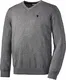 U.S. POLO ASSN. Herren Baumwoll-Pullover in Grau, aus 100% Baumwolle, V-Schnitt, mit lässigem Kastenschnitt, Herren Sweatshirt für Sommer & Winter, Gr. M - XXXL
