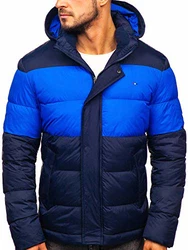 BOLF Herren Winterjacke Sportjacke Reißverschluss Casual Style [4D4] Dunkelblau (4D4)