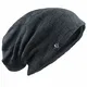 Ruphedy Herren Beanie Mütze Long Oversized Slouch Strickmütze B411 (B5021-Dunkelgrau)