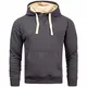 A. Salvarini Herren Pullover Langarm Sweatshirt Kapuzen Hoodie Biker Neu AS194 (M, Anthrazit)