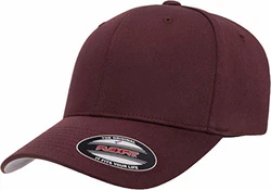 Flexfit Herren Athletic Baseball Fitted Cap Verschluss kastanienbraun