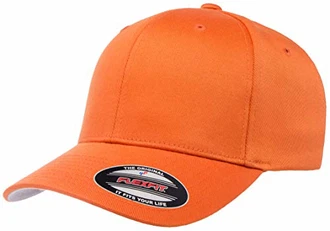 Flexfit Herren Athletic Baseball Fitted Cap Orange/Abendrot