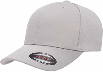 Flexfit Herren Athletic Baseball Fitted Cap Silber Flexfit Herren Athletic Baseball Fitted Cap Silber