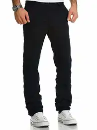 Herren Regular Slim Stretch Chino Hose Fit R7019 Navyblau W32/L32