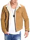 REHYPE Herren Jeansjacke Teddy-Fell Denim Jacke K-660 Beige (Cord) M