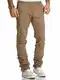 REPUBLIX Herren Regular Slim Stretch Chino Hose Fit R7019 Beige W32/L32