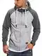 Rello & Reese Herren Sweatjacke Hoodie Zip-Jacke Kapuzenpullover MT-7681 [Grau,