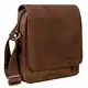STILORD 'Matt' Ledertasche Männer klein Vintage Umhängetasche Schultertasche Herrentasche für 9,7 Zoll iPads Tablet Herrenhandtasche Messenger Bag Echtes Leder, Farbe:Messina - braun