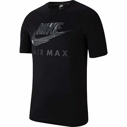 Air Max kurzärmliges Herren-T-Shirt Gr. M, Schwarz