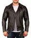 Reichstadt Herren Bikerjacke RS018 Schwarz - RS018 PU - Silver Zipper M