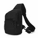 HUNTVP Taktisch Brusttasche Military Schultertasche Tactical Chest Sling Pack MOLLE Armee Crossbody Bag Militärisch Umhängetasche Mini Single Strap Rucksack für Reisen Wandern Camping,Typ-4 Schwarz