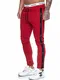 Koburas Herren Jogging Hose Jogger Streetwear Sporthose Modell KO-13105-JG Rot Schwarz M