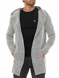 Redbridge Strickmantel mit Kapuze Moderner Unisex Strickjacke (Parent ID falls vorhanden) Beige