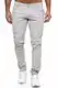 Elara Herren Chino Hose Regular Slim Fit Stretch Chunkyrayan MEL009-Grau-32/32