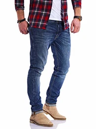 Herren Jeans Glenn ARIS Slim Fit Stretch Denim Dark Blue Denim W34 L32