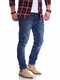 JACK & JONES Herren Jeans Glenn ARIS Slim Fit Stretch Denim Dark Blue Denim W34 L32