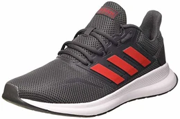 Herren Runfalcon Laufschuhe, Grau (Grey SIX/Scarlet/FTWR White), 43 1/3 EU