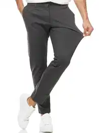 Indicode Herren Rodekro Chinohose Super Stretch Lange Chino Hose m. 4 Taschen Herrenhose Männerhose Straight Man Pants Bequeme Regular Fit Stoffhose gerader Schnitt f. Männer Charcoal Mix 32/32
