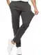 Indicode Herren Rodekro Chinohose Super Stretch   Lange Chino Hose m. 4 Taschen Herrenhose Männerhose Straight Man Pants Bequeme Regular Fit Stoffhose gerader Schnitt f. Männer Charcoal Mix 32/32