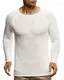 Leif Nelson Herren Pullover Warmer Strickpullover mit Rundhals-Ausschnitt für Männer Pulli für Winter LN7205 M Ecru