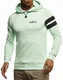 Leif Nelson Herren Hoodie Pullover mit Kapuze Kapuzenpullover für Männer Pulli LN8334 M Mint