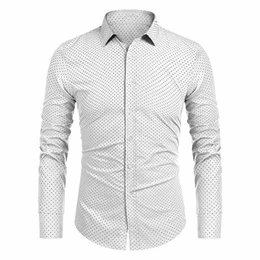 Herren Hemd Slim fit Langarm Hemden freiyeit bügelfreies Hemd