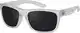 La Optica B.L.M. Herren Sonnenbrille UV400 Männer Sportbrille Fahrradbrille - Matt Transparent Durchsichtig (Gläser: Grau)