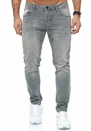 Red Bridge Herren Jeans Hose Regular Slim Fit Denim (W32 L32, M4253 - Grey)