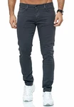 Red Bridge Herren Jeans Hose Slim-Fit Röhrenjeans Denim Colored Anthrazit