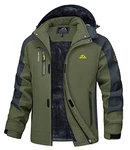 MAGCOMSEN Winterparka Herren Outdoorjacke Armeegrün